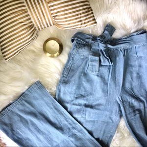 Forever 21 Wide-Leg Denim Pants